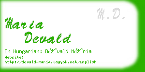 maria devald business card